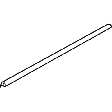 BMW 51-35-7-136-961 Finisher, Window Frame, Top, Door Rear Left
