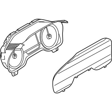 Ford KL1Z-10849-AA Cluster Assembly