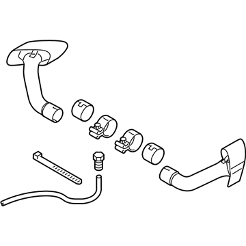 BMW 18-30-2-154-632 Tailpipe Trim, Chrome