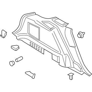 Ford FA1Z-5831013-BU Quarter Trim Panel