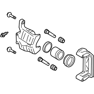 Nissan 44001-4CA0B CALIPER Assembly-Rear RH, W/O Pads Or SHIMS