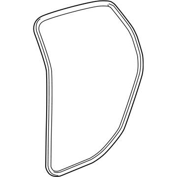 GM 19168823 Weatherstrip Asm, Rear Side Door *Closed Carrier *Titanium