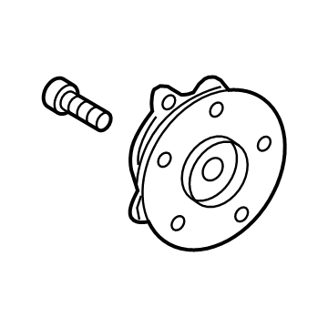 Toyota 43550-10010 Front Hub & Bearing