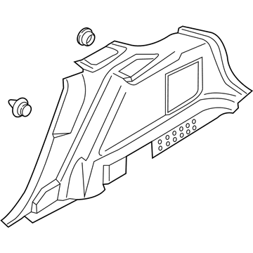 Ford HA1Z-5831012-BB Quarter Trim Panel