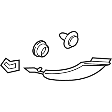 Ford FA1Z-5831011-AH Rear Pillar Trim