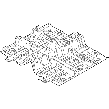 Hyundai 65100-K2300 Panel Assembly-Floor, Ctr