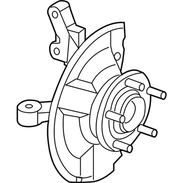 Mopar 68088536AD Front Knuckle And Hub