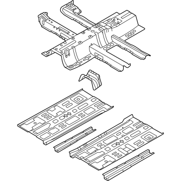 Hyundai 65100-AB000 Panel Assembly-Floor, Ctr