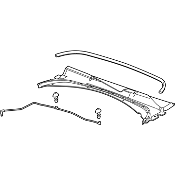 GM 23173536 Cowl Grille