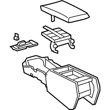 Lexus 58810-50130-B0 Box Assembly, Console