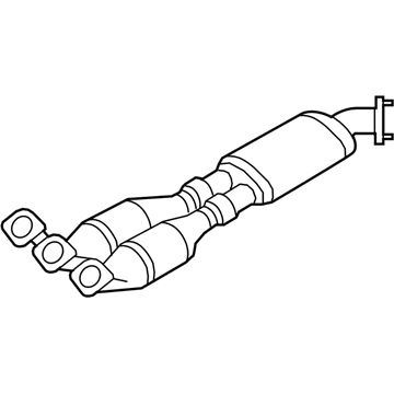 Nissan 20300-KJ20A Exhaust Muffler Assembly