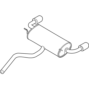 Ford LX6Z-5A289-H MUFFLER ASY - REAR