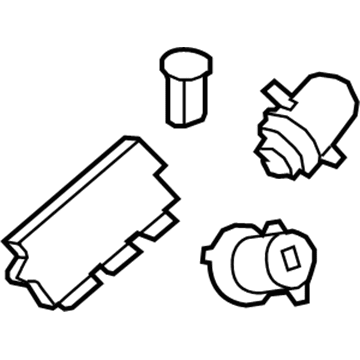 BMW 51-21-7-251-674 Set Uniform Locking System (Code)