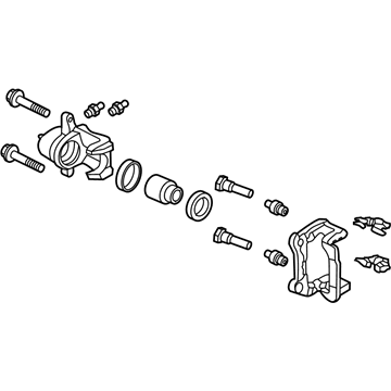 Honda 43018-SHJ-A01RM Caliper Sub-Assembly, Right Rear (Reman)