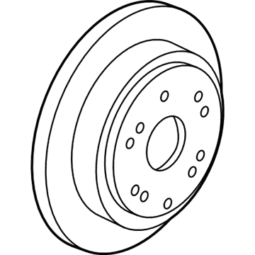 Honda 42510-SHJ-A00 Disk, Rear Brake Drum In