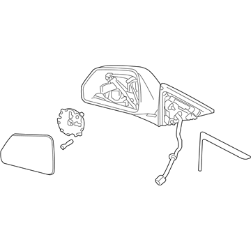 GM 25828082 Mirror Assembly