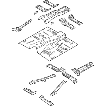 Ford MB3Z-5811160-A PAN ASY - FLOOR - FRONT