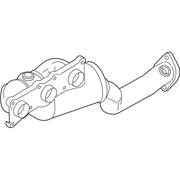 BMW 18-40-7-646-692 Exchange. Exhaust Manifold With Catalyst