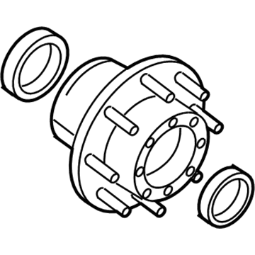 Mopar 52121158AA Wheel Rear Hub Assembly