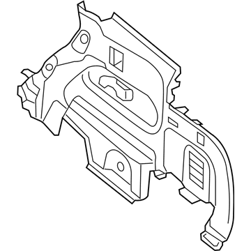 Infiniti 84950-3JA0A Finisher-Luggage Side, Lower RH