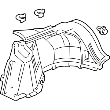Honda 84670-TP6-A01ZA Lining, L. RR. Side *NH167L* (GRAPHITE BLACK)