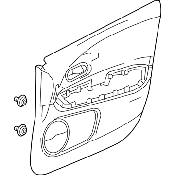 Honda 83552-THX-A11ZC LINING, L. FR. DOOR (LOWER) (TYPEB)