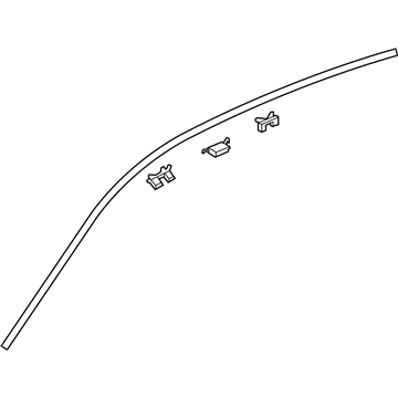 Acura 73162-STK-A01 Molding Assembly, Driver Side Drip Side