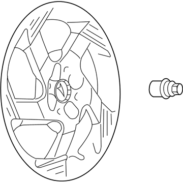 GM 9593531 Wheel TRIM COVER Assembly (15")