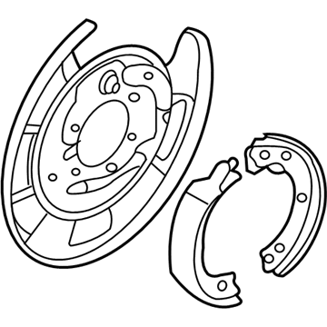 Hyundai 58270-4D500 Brake Assembly-Parking Rear, RH