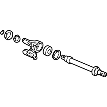 Honda 44500-S5T-010 Shaft Assembly, Half (Mt)