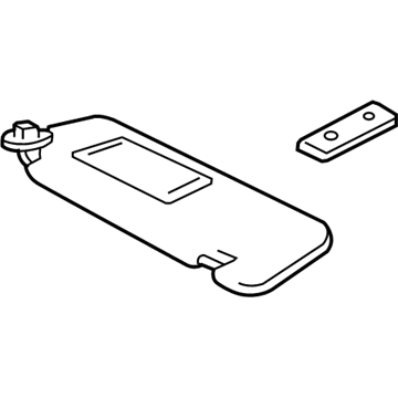 Lexus 74320-53181-A0 Visor Assy, LH