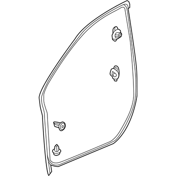 Acura 72350-TY2-A01 Weatherstrip, Left Front Door