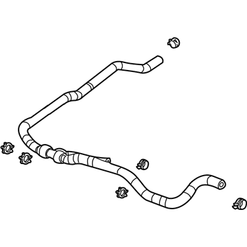 GM 19129889 Radiator Surge Tank Outlet Hose