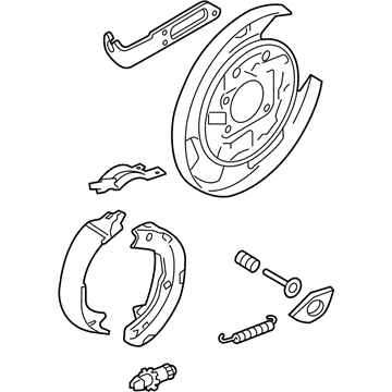 Kia 582502S300 Packing Rear Brake Assembly, Left