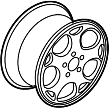 Honda 08W16-S82-100F Wheel, Chrome (16"Multi Spoke)