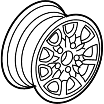 Honda 42700-SDB-J01 Disk, Aluminum Wheel (17X6 1/2Jj) (Enkei)