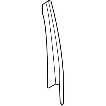 BMW 51-35-7-446-211 FINISHER WINDOW FRAME B-PILL
