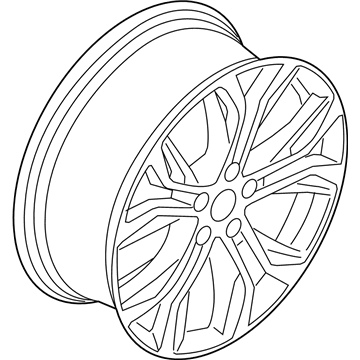 BMW 36-11-6-883-503 Light Alloy Rim, Black