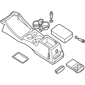 Nissan 96910-8Z822 Box Assy-Console, Front Floor