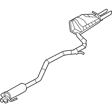 Ford 9E5Z-5230-A Muffler & Pipe