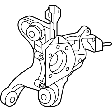 Honda 52210-TRT-A01 Knuckle Complete, Rear Right