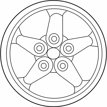 Mopar 1XA50RXFAA Aluminum Wheel