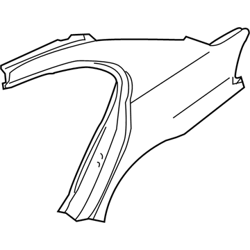 BMW 41-21-7-056-493 Section Of Rear Left Fender
