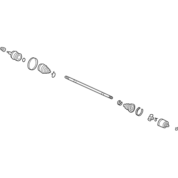 Honda 44305-SJC-A01 Driveshaft Assembly, Passenger Side