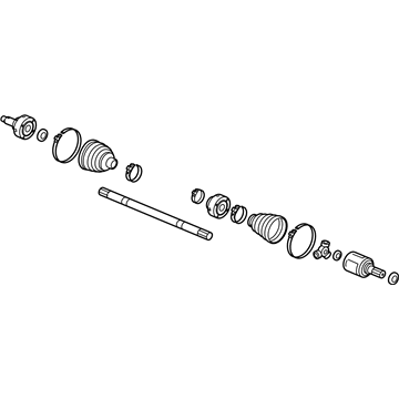 Honda 44305-SLN-A00 Driveshaft Assembly, Passenger Side