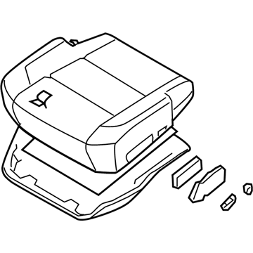 Nissan 87350-ZR28A Cushion Assy-Front Seat