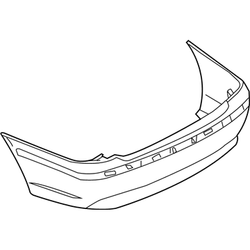 BMW 51-12-7-042-697 Panel, Bumper, Primed, Rear