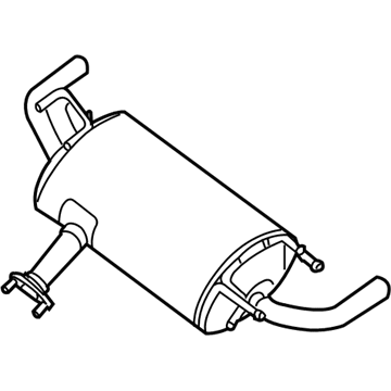 Nissan 20100-JB000 Exhaust, Main Muffler Assembly