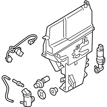 Hyundai 98610-B1500 Reservoir & Pump Assembly-Washer