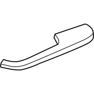 Honda 83552-TG7-A01ZC Armrest Assembly, Left Front Door Lining (Wisteria Light Gray)